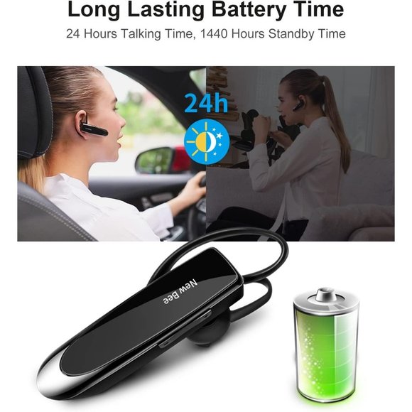 V5.0 Wireless Headset with Microphone 24 Hrs Driving 60 Days Standby Time - Picture 3 of 8